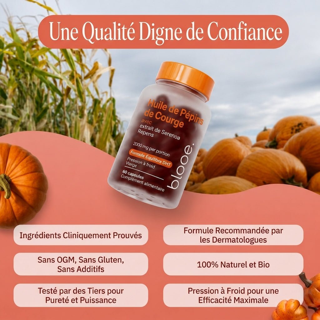 Huile de Pépins de Courge – Anti-Chute & Croissance des Cheveux