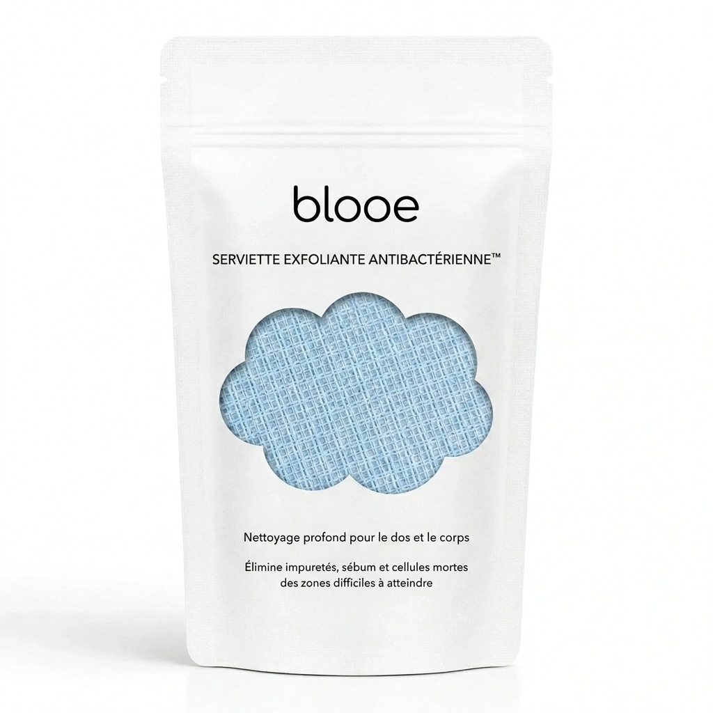Serviette exfoliante antibactérienne
