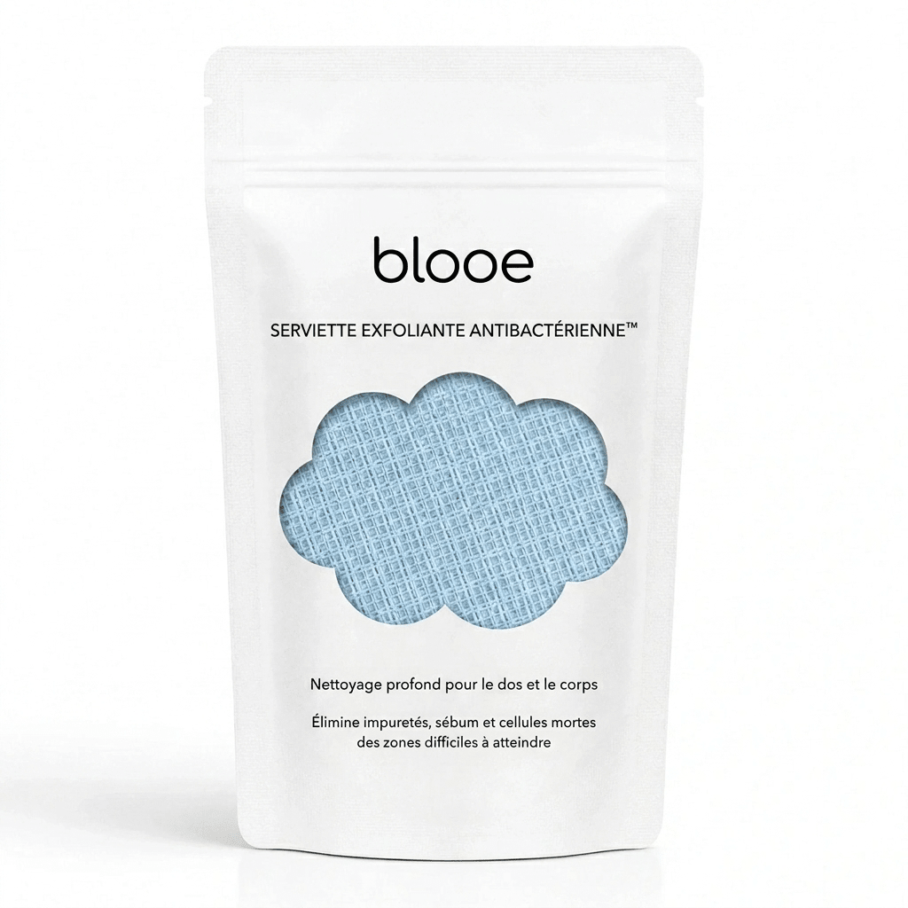 Serviette exfoliante antibactérienne