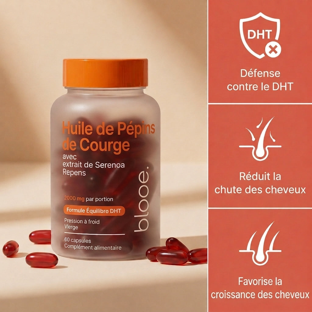 Huile de Pépins de Courge – Anti-Chute & Croissance des Cheveux