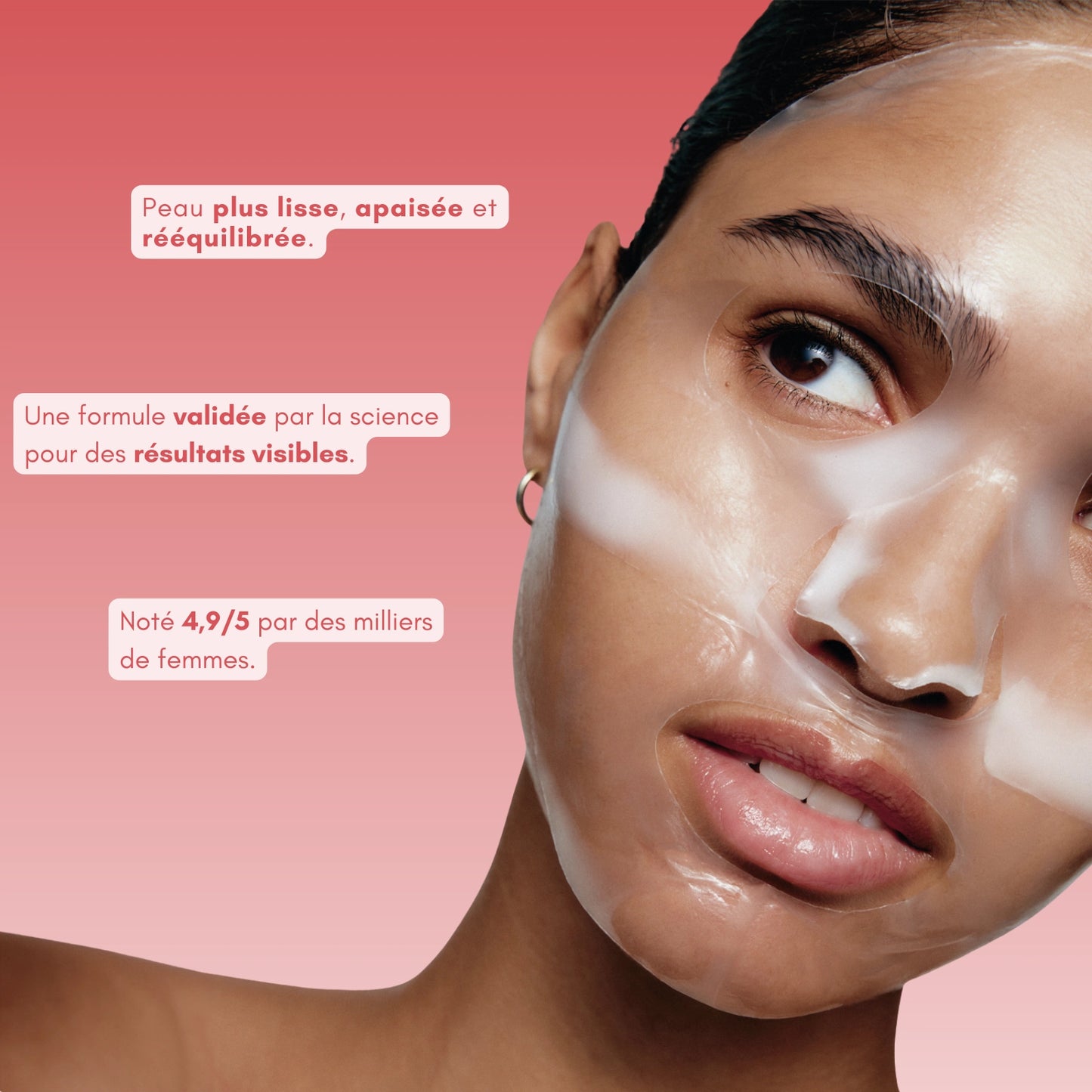 Masque bio-collagène visage - Blooe