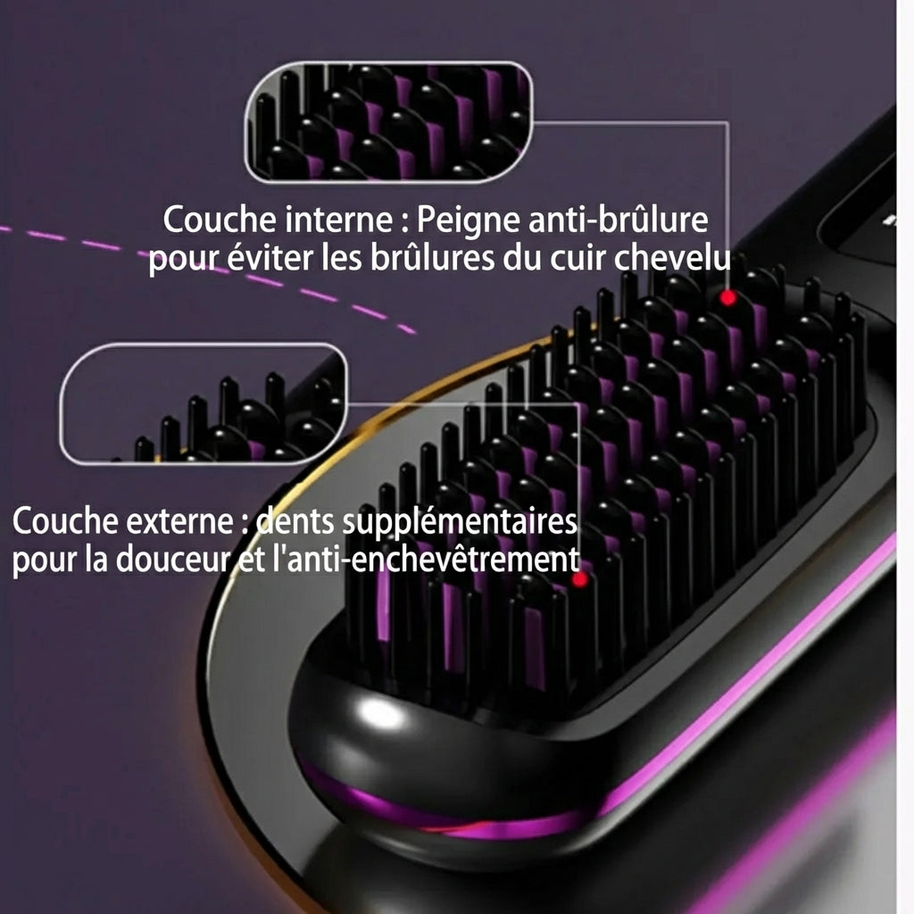La PREMIÈRE brosse coiffante intelligente pour cheveux courts