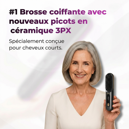 La PREMIÈRE brosse coiffante intelligente pour cheveux courts