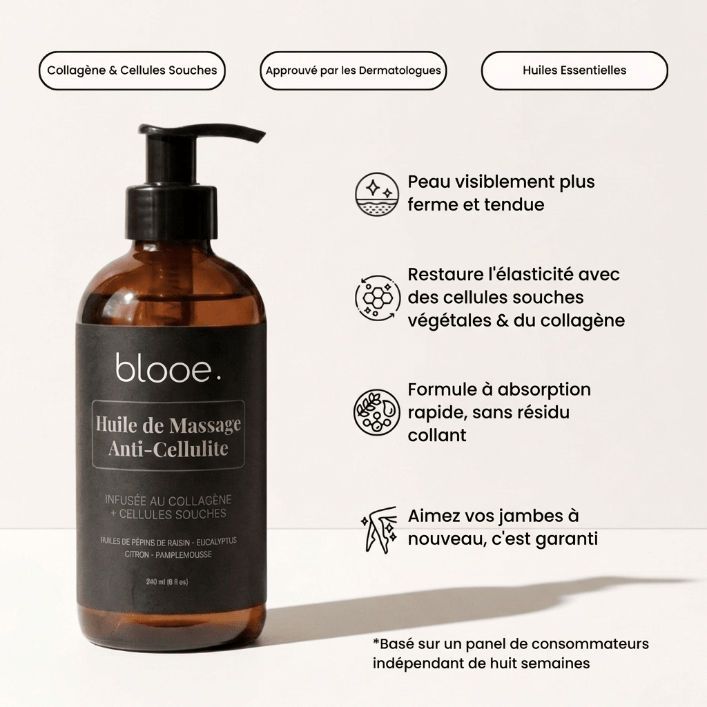 Huile de massage anti-cellulite - Blooe