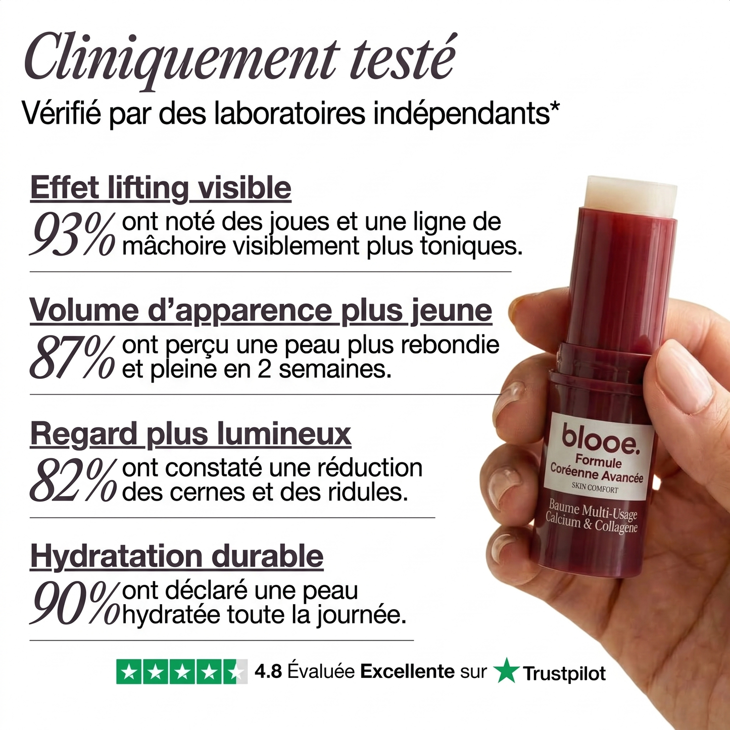 Baume Anti-Âge au Calcium & Collagène - Blooe