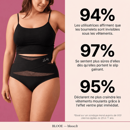 Culotte gainante taille haute - Effet ventre plat sans coutures
