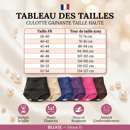 Culotte gainante taille haute - Effet ventre plat sans coutures