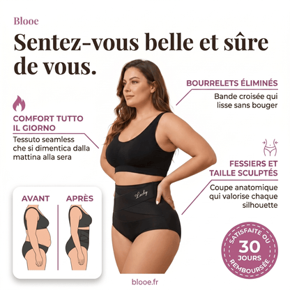 Culotte gainante taille haute - Effet ventre plat sans coutures